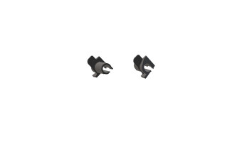 Smart - Fortwo 453 - Paire de guides de câble de capote - Finition brute