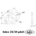 SOLEX 32 34 PDSIT - Kit cales thermiques pour carburateur