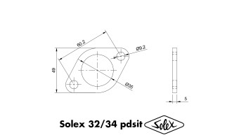 SOLEX 32 34 PDSIT - Kit cales thermiques pour carburateur