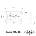 SOLEX 26-35 CSIC et SCIC - Kit cale thermique pour carburateur