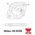WEBER 40 DCOE - Kit cales thermiques pour carburateur