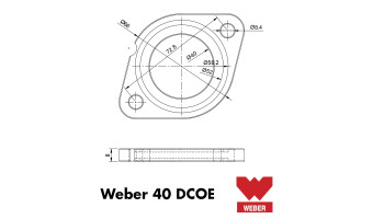 WEBER 40 DCOE - Kit cales thermiques pour carburateur