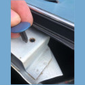 Renault - Alliance - Clips fixation panneau latéral arrière bleu - Finition complète