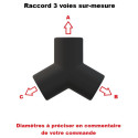 Citroën - Xantia - Raccord 3 voies sur-mesure - Finition brute