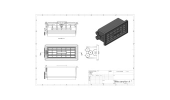 Aston Martin - V8 - Aérateur de tableau de bord - Finition complète