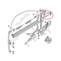 Peugeot - 406 coupé - Support appui vitre gauche - 9214.48 - Finition brute