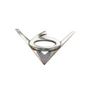 Peugeot - 504 coupé - Logo de coffre V6 - 8861.21 - Finition chromée
