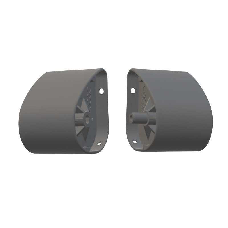 BMW - E30 touring - Paire de supports de rideau de coffre - Finition complète