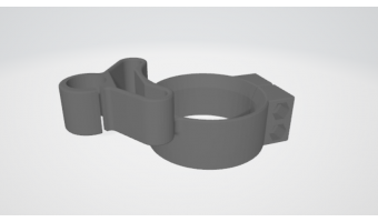 Husqvarna - Bague de fourche - avec passe fil- Finition brute