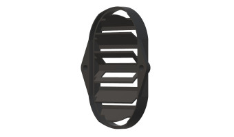 Porsche - 911 - Grille de distribution d'air - 91157134801 - Finition brute