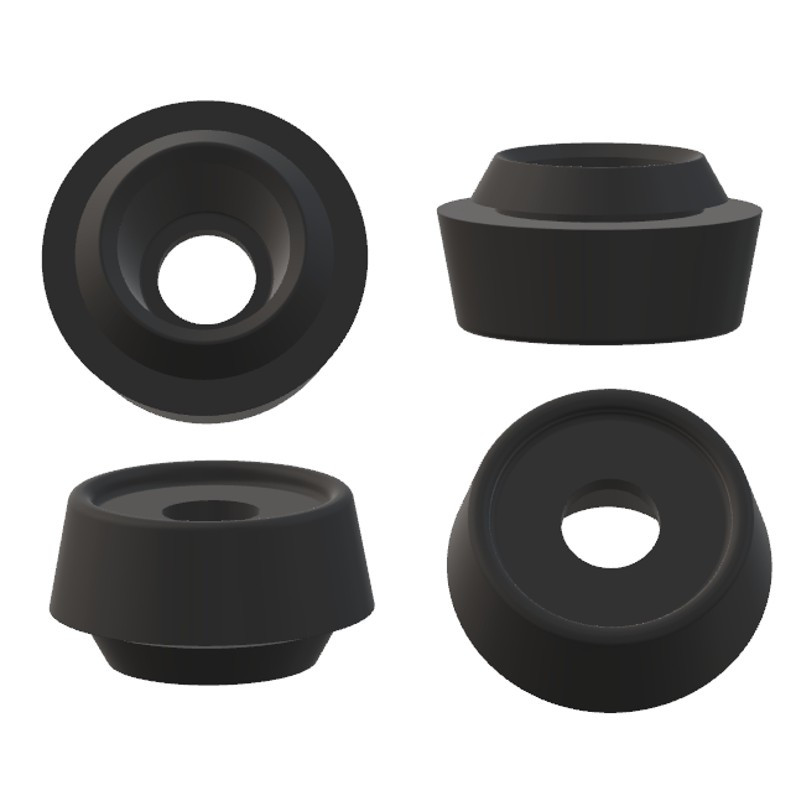 Peugeot - 404 - Kit de 4 silentblocs liaison pare-chocs / aile - 7427.07 - Finition brute