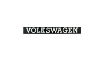 Logo Volkswagen Lettrage Blanc - Golf 1