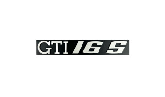 Volkswagen - Golf I - Logo de calandre GTI 16S lettrage argenté - Finition complète