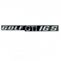 Volkswagen - Golf I - Logo de coffre Golf GTI 16S lettrage argenté - Finition complète