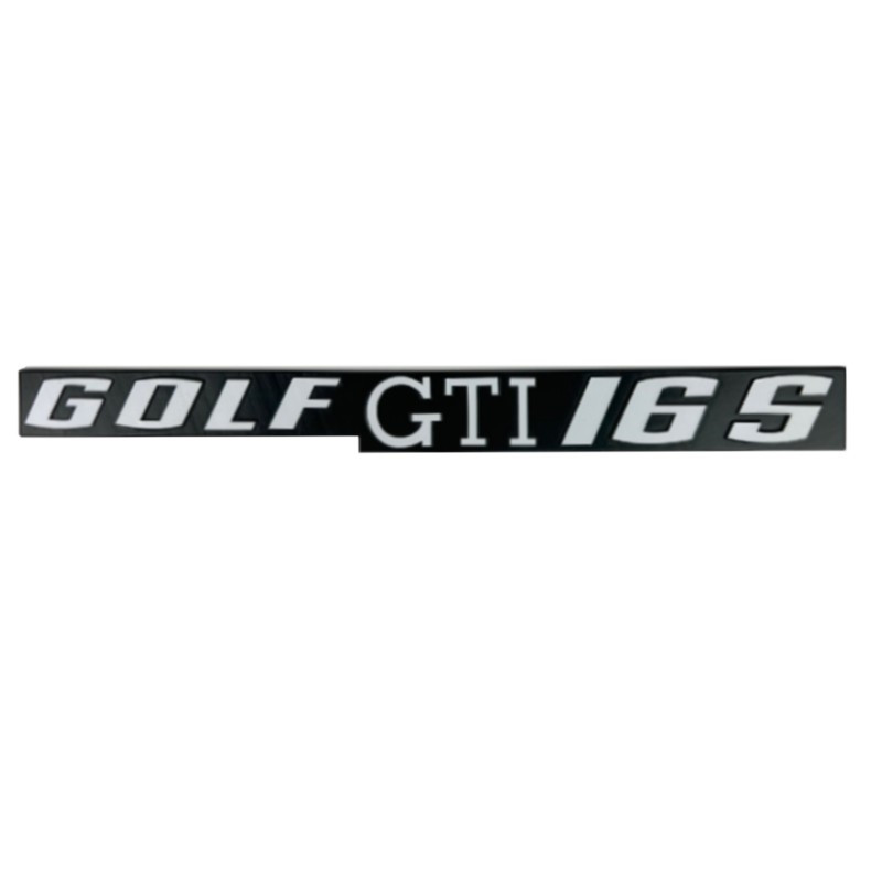 Volkswagen - Golf I - Logo de coffre Golf GTI 16S lettrage argenté - Finition complète