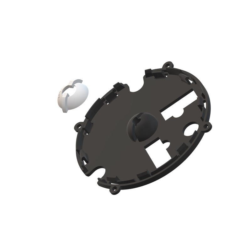 Lancia - Voyager - Support de miroir de rétroviseur - Finition brute