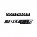 Volkswagen - Golf I - Kit logos de coffre GLS - Finition complète