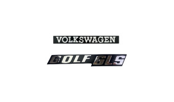 Volkswagen - Golf I - Kit logos de coffre GLS - Finition complète