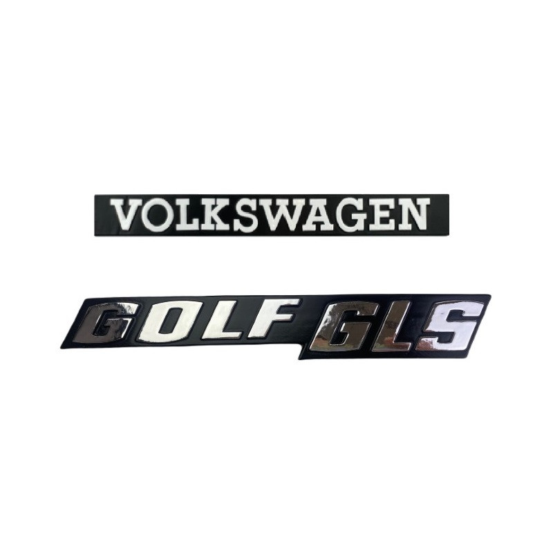 Volkswagen - Golf I - Kit logos de coffre GLS - Finition complète
