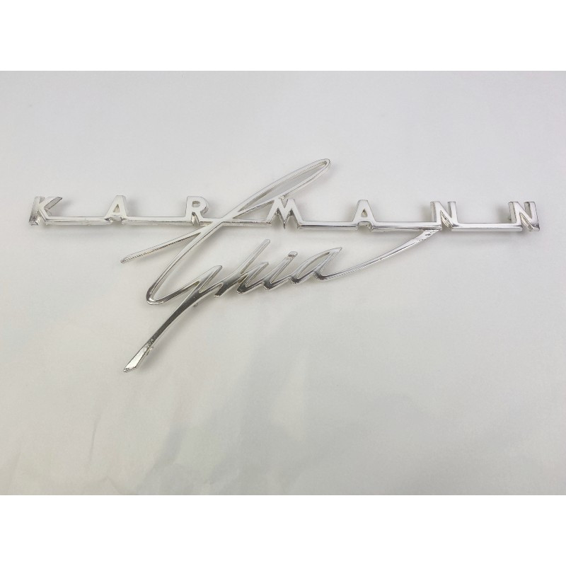 Volkswagen - Karmann Ghia - Logo de malle arrière - Finition chromée